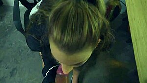 I was impressed by my step bro's cock, slut Evelyn Stone gave him a blowjob