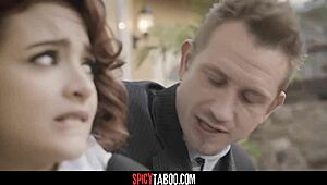 The sexy redhead teen loses her anal virginity to her stepdad