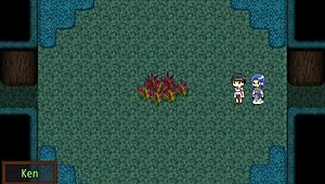 In this NTR hentai RPG, boy hero Ken gets cuckolded by grandpa in haunted house ep4 😈