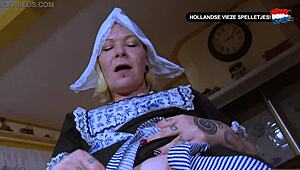 Dutch Milf Receives Intense Deepthroat