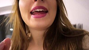 Girl plays with balloons in pantyhose