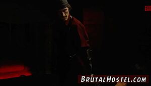 Ever tried a rough strap-on? This straight girl does it for the first time with two sluts in Sydney