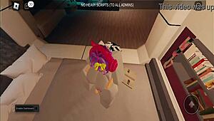 Picking up my friend on Roblox in Brazil