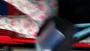 Mexican culona woman shopping in the store with her big ass