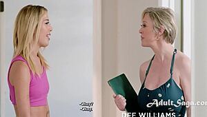 Dee's Webcam Woes with Stepson Peeking