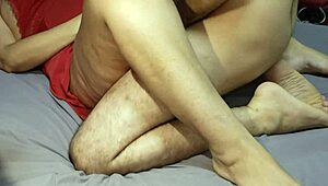 Bi cuckold sharing cock.