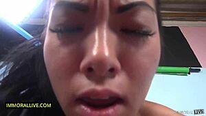 Megan Rain Competes For The Hardcore Orgasm In Dorm Contest