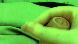 Naked Amateur Strokes Big Cock in Sensual Masturbation!