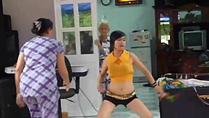 Vietnam Sexy Girl Dancing at Wedding
