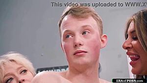 Guy Feels Intense Pleasure Fucking Busty Milfs In Laundry Room