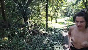 minha enteada ficou me provocando no meio do mato e acabei fodendo o cuzinho da gostosa vagninho e dutrasuraaa