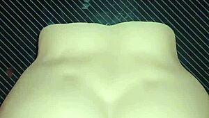 Candy Enjoys Intense Doggy Style Sex, Pounded Hard on Both Sides, Cum on Big Ass!