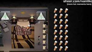 i'm a blonde teen with tight ass enjoying anal and creampie in bdsm game