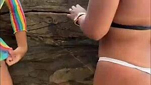 behind the scenes at the secret beach in são vicente, flashing and exhibitionism take over.