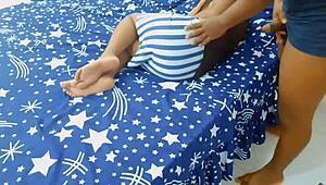 i fucked my wife's sleeping indian bhabhi sister, filling her tight pussy with cum on our shared bed