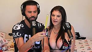 Coralyn Jewel Teases with Oral in Las Vegas Room