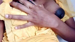 Intense Indian Pregnant Step Mom Shows Amazing Boobs in Softcore Solo