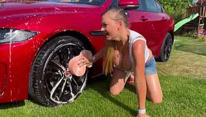 Sexy Car Wash with Lenushka Doll!