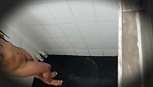 Spying on sexy Mexican university companion's ass under miniskirt during promotion trip