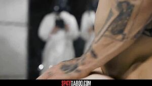 Redhead teen gets pussy pounded hard in post-apocalyptic pod