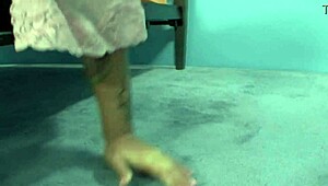 beautiful brunette milf sucks cock and gets ass fucked.