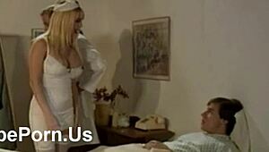 Redhead nurses explore fetish in hospital setting.