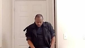 Man Fantasizes About Girlfriend Wife During Solo Masturbation In Garage