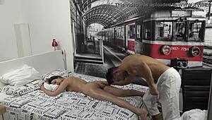 spanish teen bella rico gets a hot massage and fuck