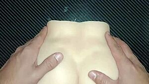 Candy Enjoys Intense Doggy Style Sex, Pounded Hard on Both Sides, Cum on Big Ass!