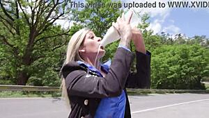 The Milkmen Gang Up On Ria Sunn For Rough 5on1. Balls Deep DAP, Deepthroat, Big Gapes, Cum Swallowing