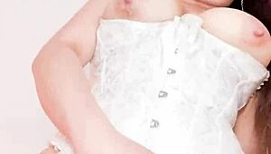 Hot Mother-In-Law Masturbates Pussy and Ass for Stepson, Loves Being a Slutty Wife