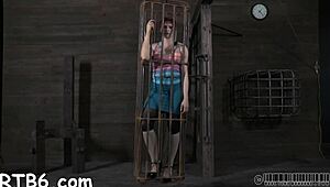 Are four beauties caged petite 18+? Rough POV blowjob action!