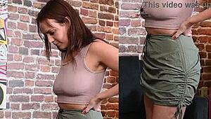 alisha adams tries on outfits and gets boobs taped, what do you think?