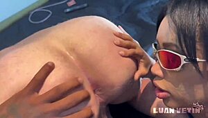 Bisexual acts like a stud and slut at once, wow!