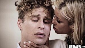 Perverted Stepmom Seduced Stepson and Girlfriend in Threesome!