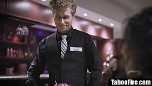 I fucked my slutty wife right after she fucked the waiter.