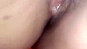 She masturbates intensely for her man