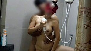 mature milf bathes young guy then they fuck on bed, her big tits bouncing wildly 😏