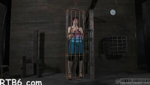 Are four beauties caged petite 18+? Rough POV blowjob action!