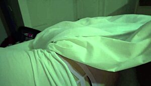 Step brother and sister share bed for naughty fun 😏