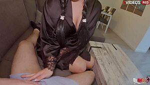 It hurts you i will help you my stepson