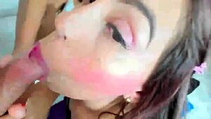 Naughty Girls Giving Blowjob And Footjob At The Same Time.