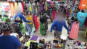 Amber Summer Caught Stealing! Officer Rusty Nails Strips And Searches Her