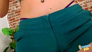 naughty iris rose strips and sucks dick for freedom