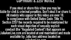 Mesmerizing Mommy Julia Ann Spews Cum On Feet After Blowjob