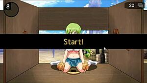 18 maid has sex with men in public gloryhole