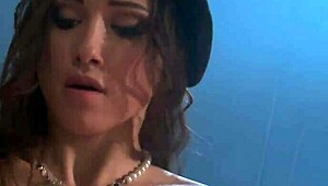 Celeste Star and Linsey McKenzie on the vintage car roof