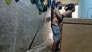 brazilian naughty teacher fucks her student, homemade, clothes ripped, ass dripping cum, big natural tits and ass covered