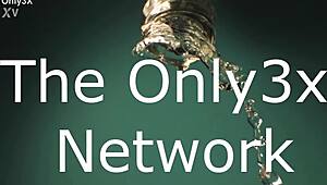 Lina Luxa performs solo anal masturbation in bathroom