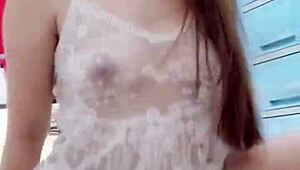 homemade fucking of wife's tight plump pussy almost cumming inside